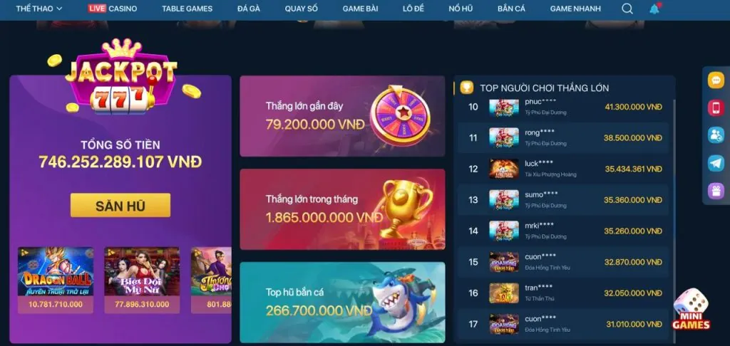 Lợi ích chơi Nổ Hũ tại Vuabet88